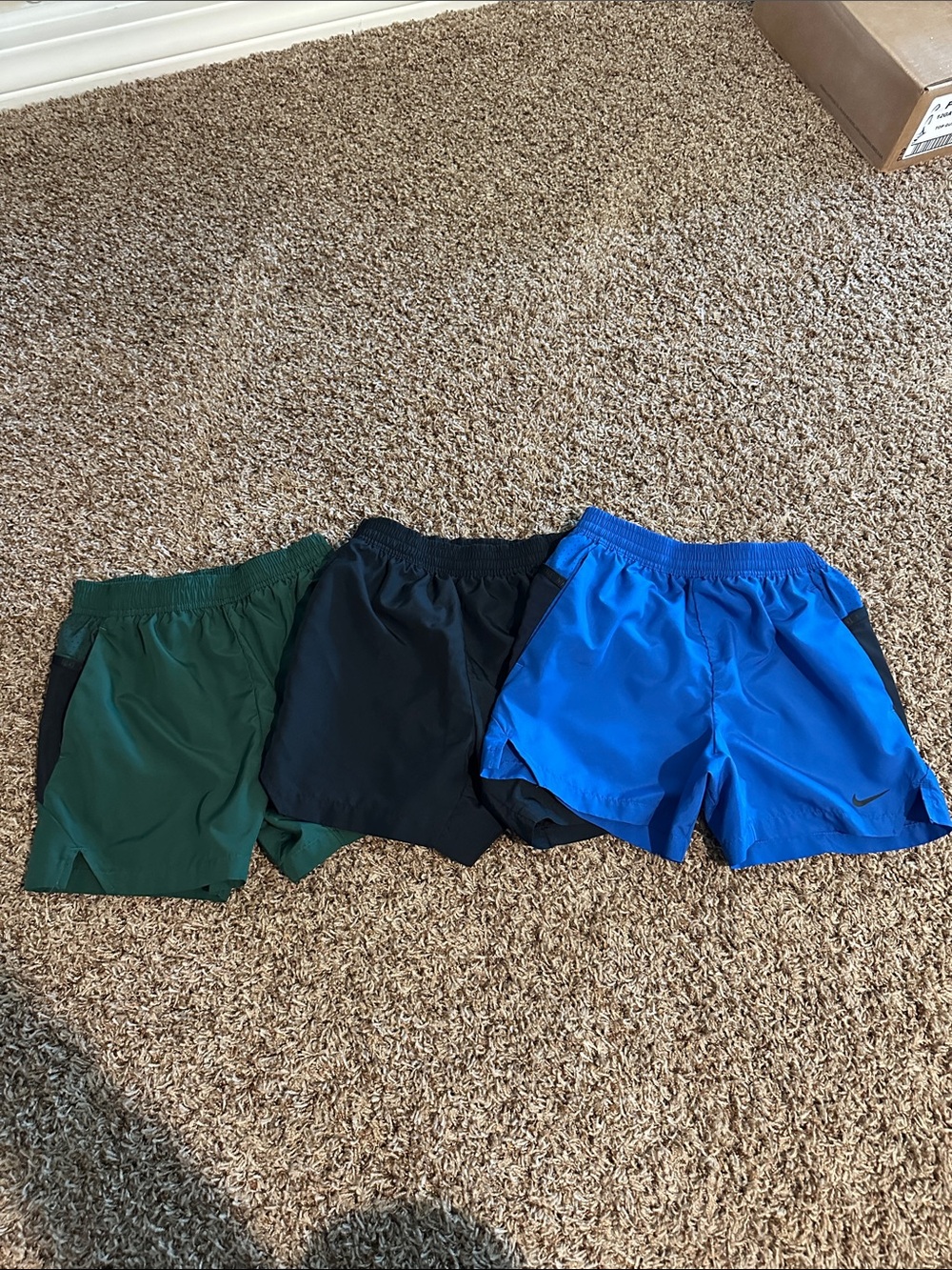 Nike Men’s Athletic Shorts - Blue, Black, Green